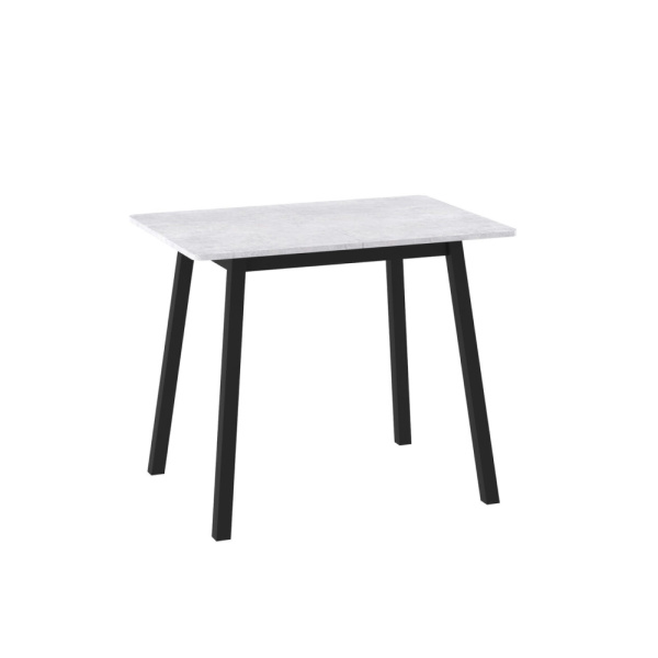 Стол TIRK RADIAL-94, раздвижной 94(126)х64, СЕРЫЙ СЛАНЕЦ/ЧЕРНЫЙ